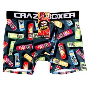 Pringles Crazy Boxer Briefs Mens Large Underwear Fun Novelty Gift Colorful